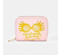 Shein Cartera impresa con gafas del fantasma de Luna Lovegood en rosa, billetera mini mágica y linda de estilo Y2K, perfecta para la escuela y el uso diario