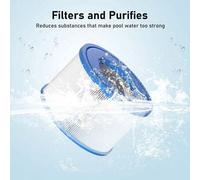 Shein Cartucho para piscina hinchable Intex S1, adaptado al filtro 29001 EPureSpa.