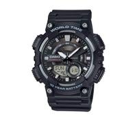 Shein Casio AEQ110BW Series, Reloj de cuarzo, Correa negra, Esfera negra, Adecuado para uso diario y ocasiones deportivas.