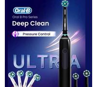 Shein Cepillo de dientes eléctrico Oral B Pro Ultra con 4 sensores de presión, 48,800 movimientos/min, temporizador de 2 minutos, aviso cada 30s, 4 modos y