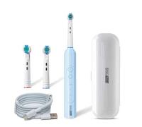 Shein Cepillo de dientes eléctrico Orinatola, viene con 2 cabezales de cepillo, carga USB-C, resistente al agua IPX7, 3 modos, incluye estuche de viaje, se