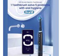 Shein Cepillo de dientes eléctrico para adultos Oral-B IO5 con recordatorio de 30 s, temporizador de 2 min, 5 modos y control inteligente de presión. Regalo