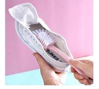 Shein Cepillo de zapatos resistente 5 en 1, herramienta de limpieza de zapatos para el hogar, no daña las cerdas, limpiador de zapatos multifuncional (versi