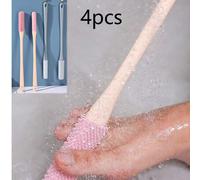Shein Cepillo exfoliante para los pies, herramienta suave de gel para limpiar los dedos de los pies, eliminar piel muerta y callosidades, cerdas suaves adec