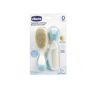 Shein Cepillo y Peine Pelo Natural. Chicco-Azul