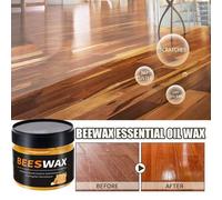 Shein Cera de abeja natural, cera de madera tradicional, pulimento de muebles de cera de abeja de uso múltiple, utilizado para el pulido de madera y el cuid