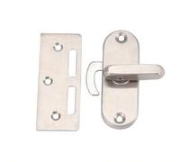 Shein Cerradura de puerta corrediza de acero inoxidable con pestillo de 90 grados y cerradura de leva con perno de arco