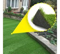 Shein Césped artificial para exteriores, alfombra de plástico sintético, fácil instalación de césped falso, césped artificial para decoración de jardines, s