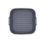 Shein cesta freidora aire cuadrada 19cm silicona gris naturalia quid, 19x9cm naturalia , apto microondas, , apto lavavajillas, entrega 48/72h