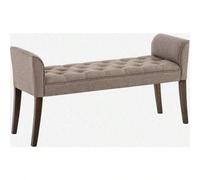 Shein Chaise Longue Cleopatra con Tapizado Faic I Banco Largo Acolchado Estilo Chesterfield I Silla Larga I Color Color: Taupe Color del Marco: Oscuro Envej