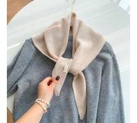 Shein Chal/Bufanda triangular de lana 100% tejida a mano para mujer, cálido cuello, pañuelo pequeño versátil y multifuncional, para otoño/invierno