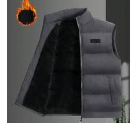 Shein Chaleco acolchado de invierno para hombre con forro térmico grueso, tipo puffer