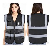 Shein Chaleco de seguridad reflectante de alta visibilidad - Múltiples bolsillos, unisex, ligero y transpirable (sin sobrecalentamiento) - Ideal para ciclis