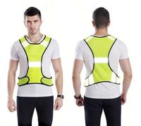 Shein Chaleco reflectante con tela de malla, apropiado para correr y andar en bicicleta por la noche