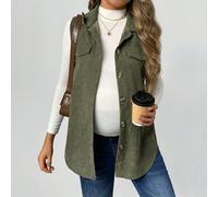 Shein Chaleco suelto informal de maternidad, para otoño e invierno