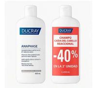 Shein "Champú Anticaída y Crecimiento Ducray Anaphase 400 ml Duplo, Fortalece Cabello Débil, Estimula Crecimiento Natural, Sin Parabenos, Ideal para Uso Dia