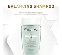 Shein Champú equilibrante SPECIFIQUE de 80 ml, Bain Divalent con aminoácidos y vitamina B6, actúa sobre raíces grasas y largos sensibilizados, restaura el e