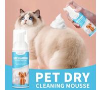 Shein Champú espumoso sin agua en tamaño mini para gatos | Champú natural para mascotas para perros y gatos | Champú seco sin agua para limpieza sin baño |