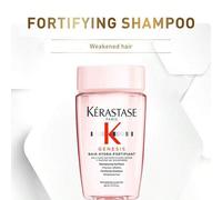 Shein Champú fortificante GENESIS de 80 ml para cabello debilitado. Bain Hydra-Fortifiant con raíz de jengibre y dipéptidos. Controla la grasa, reduce la ca