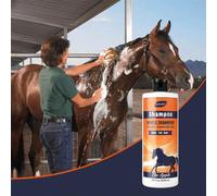 Shein Champú para caballos y mascotas - Acondicionador y humectante para el pelaje, realza el color y promueve el brillo - Para todos los caballos y mascota