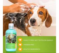 Shein Champú para perros de pelo largo y cachorros, champú antipicor y antiolor para perros, avena, mangostán, miel de almendras, lavanda y cítricos, 250 ml