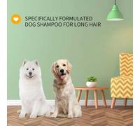 Shein Champú para perros de pelo largo y cachorros, champú antipicor y antiolor para perros, avena, mangostán, miel de almendras, lavanda y cítricos, 250 ml