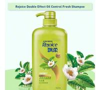 Shein Champú refrescante de doble acción con control de grasa, aroma a té verde, efecto 2 en 1, limpieza profunda, cabello con volumen, ideal para cabello g