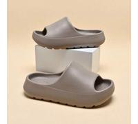 Shein Chanclas de espuma para niños, ligeras, antideslizantes, con suela blanda, para interior y exterior, de secado rápido, de color liso, para niños y niñ
