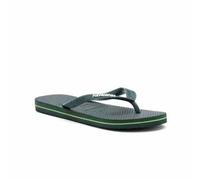 Shein Chanclas de hombre con logo de Brasil, verde oliva 4110850-5983