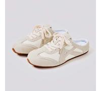 Shein Chanclas deportivas multifuncionales y de moda para mujer, zapatos casuales de goma de suela plana con punta cerrada y media arrastrada para mujer