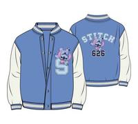 Shein Chaqueta de béisbol con textura de algodón acolchado con puntada de béisbol para niños con licencia oficial - Chaqueta de béisbol para niños con estil