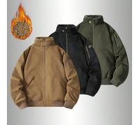 Shein Chaqueta de forro polar para hombre, de una sola pieza, con bolsillos a ambos lados, adecuada para caminar, trabajar, viajar y otras ocasiones en invi