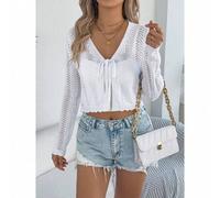 Shein Chaqueta de punto de manga larga con cordones para mujer, prenda interior para el Oktoberfest de Múnich, otoño 2025