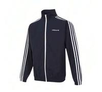 Shein Chaqueta deportiva de manga larga con cuello alto retro y rayas de adidas Originals Skateboarding Firebirdtrack para parejas, unisex, azul tinta