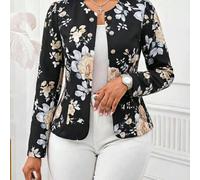 Shein Chaqueta fina de manga larga para mujer Four Seasons, elegante, romántica, informal, para ir al trabajo, informal de negocios, para mujer, oficina, pa