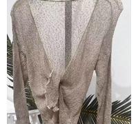 Shein chaqueta magica Liso Casual Tejido similar a la lana Acaracolado chaqueta magica fiesta del té desalmuerzo Concierto de música countr