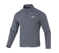 Shein Chaqueta para hombre de Under Armour, chaqueta tejida casual, transpirable, para correr y entrenar, con cuello alto