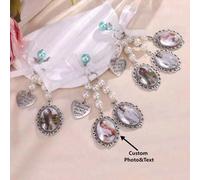 Shein Charm personalizado de ramo de flores con foto, Charm de recuerdo del ramo de novia, Charm de ramo de flores, regalo para despedida de soltera, acceso