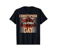 Shein Christopher Columbus Day For A Columbus Day Fan Columbus Day T-Shirt Short Sleeve Crew Neck Casual Top for Spring & Summer, Lightweight Summer &am