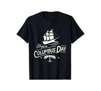 Shein Christopher Columbus Italian Columbus Day T-Shirt Short Sleeve Crew Neck Casual Top for Spring & Summer, Lightweight Summer & Spring Tee, Mac