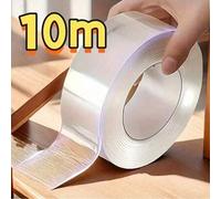 Shein Cinta adhesiva de doble cara resistente y reutilizable lavable de nano fuerte, adecuada para el hogar, la oficina, el coche, se puede fijar en la pare