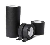 Shein Cinta adhesiva negra de textura arrugada, diseñada para artistas del tatuaje - Cinta adhesiva resistente y escribible para asegurar cubiertas de cama