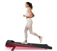 Shein Cinta de correr C1 2 en 1 con inclinación manual del 5%, velocidad de 1 a 10 km/h, superficie de marcha y modo para correr bajo el escritorio, motor d