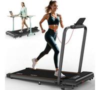 Shein Cinta de correr ORISYN Walking Pad para casa plegable con inclinación del 7%, 1-12 km/h Cintas de correr con pantalla LED, control remoto, motor de 2,