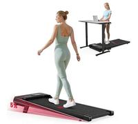Shein Cinta de correr Walking Pad de 1 a 6 km/h, compacta y perfecta para colocar debajo del escritorio en la oficina en casa. Cuenta con pantalla LED, un m