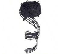 Shein Cinta de encaje de notas musicales negras de 2 yardas de largo y 3 cm de ancho