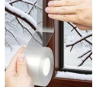 Shein Cinta selladora de ventanas, cinta aislante de ventanas transparente sin residuos, burlete de clima claro para sellar ventanas y puertas contra el vie
