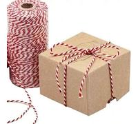 Shein Cinta trenzada de hilo teñido a mano en varios colores para etiquetas de cajas de regalo de Navidad, lazos para regalos de cumpleaños, Navidad