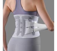 Shein Cinturón ajustable y transpirable de soporte lumbar - Cinturón de soporte para la parte baja de la espalda con estabilizador de metal, unisex
