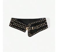 Shein Cinturón de PU con clavos y decoraciones, ideal para festivales